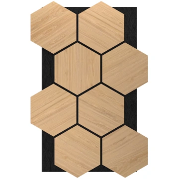Akustiskais sienas panelis LAN-606, MDF, 0.815x0.4