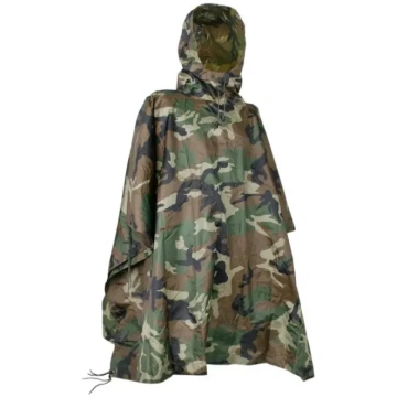Mil-Tec US pončo – RipStop – Woodland 140x200cm