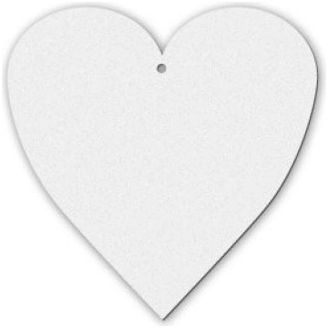 Felt heart shaped decoration Sublimation Thermal T