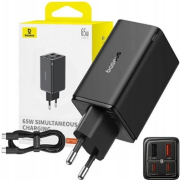Baseus GaN6 Pro 65W EU incl. Charging Cable 1m P10