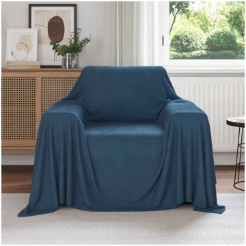 Pledu segas 6 pcs tums zils 210 x 140 cm flīss