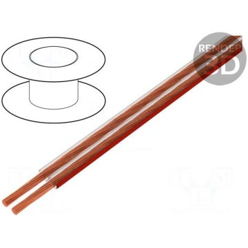 Wire: loudspeaker cable | 2x0,75mm2 | stranded | C