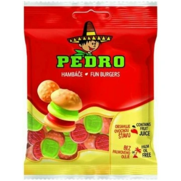 Želejas konfektes Fun Burger 80g, Pedro