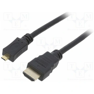 Cable; HDMI plug,micro HDMI plug; PVC; HDMI 2.0; 4