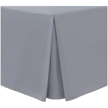 Linen Home Box Pleated Valance Grey Double Valance
