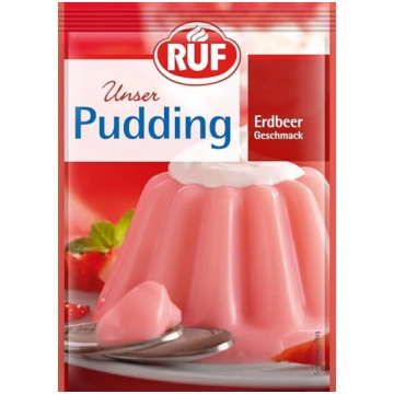 RUF Zemeņu pudiņš ar augļu zemeņu garšu, bez glutē