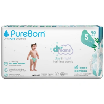 PureBorn Day Dreams uzvelkamās autiņbiksītes 5.izm