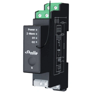 2-channel DIN rail relay with energy measurement S