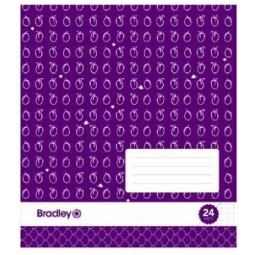 Piezīmju grāmata 24 lapas, kvadrātā Bradley
