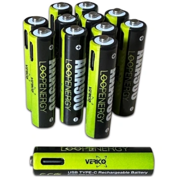 LoopEnergy AAA 900 uzlādējams USB-C akumulators AA
