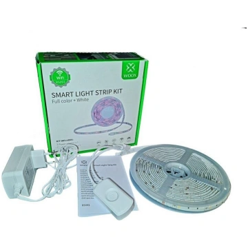Smart LED strip kit with Wi-Fi controller and powe