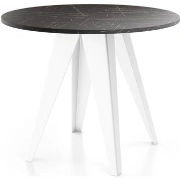 Glory Dining Table in Industrial Style White - Mod