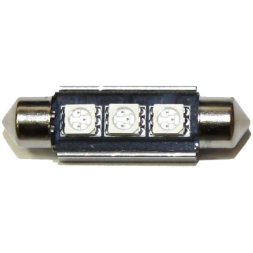 LED lampa 3d,C5W,36mm,balta