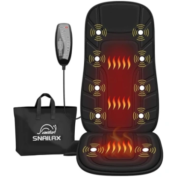 Snailax 10 vibrācijas motoru masāžas sēdekļa spilv