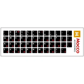 Mocco Keyboard Sticks ENG/RU With Laminated Waterp