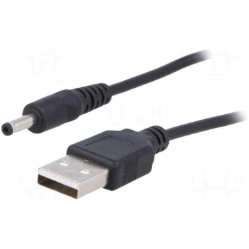 Cable | USB A plug,DC 3,5x1,35 plug | straight | b