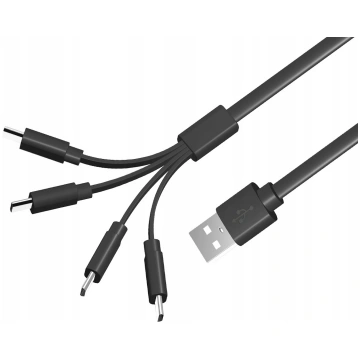 Liibattaries Ātrais kabelis ar 4 x USB-C, kas pare