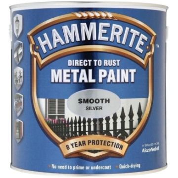 PAINT HAMMERITE SILVER SATIN 750ML