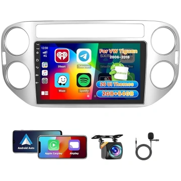 Roinvou 2+64G Android 15 auto radio VW Tiguan 2006