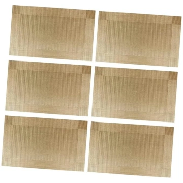 Amosfun Set of 6 Non-Heat Resistant PVC Stain Resi