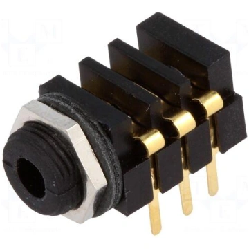 Socket | Jack 3,5mm x 18,6mm | female | stereo | w