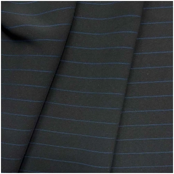 Tessuto Cady Nero Gessato Royal 300x150 Cm