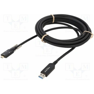Cable; optical; USB A plug,USB C plug; 5m; black;