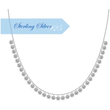 CRYSTAL GLOW ✧ 925 SILVER Necklace BELLAETEREA