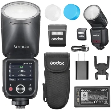 Godox V100-N TTL kameras zibspuldze Speedlite 100W