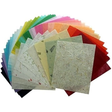 55 loksnes zīdkoka papīrs Handmade Faux Silk Japāņ