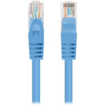 Lanberg patch cable - 3 m - blue, RAL 5012 PCU6-20