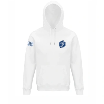 HK Haoss hoodie ar izšuvumu balts - 2XL / white