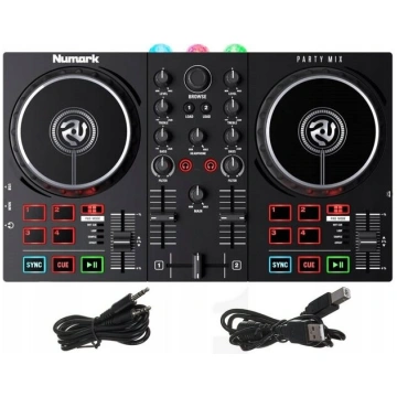 Numark Party Mix II DJ kontrolieris ar LED