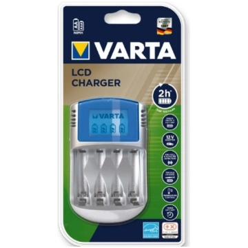 VARTA LCD LĀDĒTĀJS AA un AAA uzlādējamām baterijām