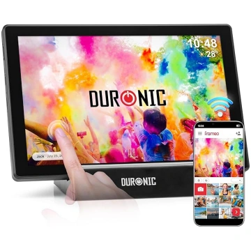 Duronic PF1D BK digitālā fotorāmis, Frameo WiFi fo