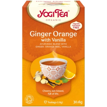 Ginger Orange with Vanilla, 17 maisiņi Yogi Tea