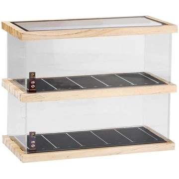 1:64 vitrīna caurspīdīgs dekoratīvs glabāšanas org