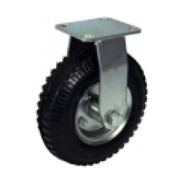 Air rubber trolley wheels 200mm Fixed