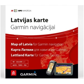 Latvijas karte Garmin navigācijai Jāņa sēta