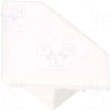 Cap for LED profiles | white | 45-ALU KLUŚ C20124C