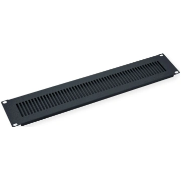 Value 19” Rack Front Ventilation Panel, 2U, Metal,