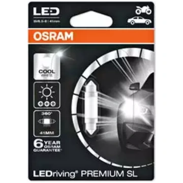LED spuldze OSRAM LEDRIVING 12V C5W 41MM COOL WHIT