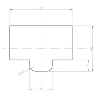 T Gs EPDM gumijas profils 8x22mm