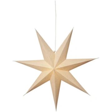 Papīra zvaigzne piekarama Star Trading Cotton 60x6