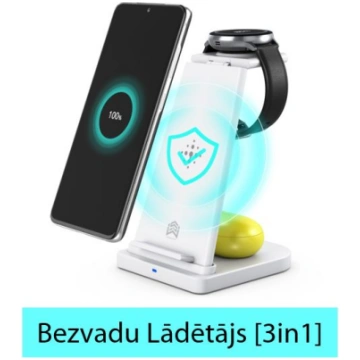 Bezvadu lādētājs [3in1] Android telefoniem, Buds a