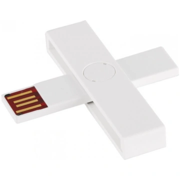 ID karšu lasītājs +ID eID/Smart Card White USB 474