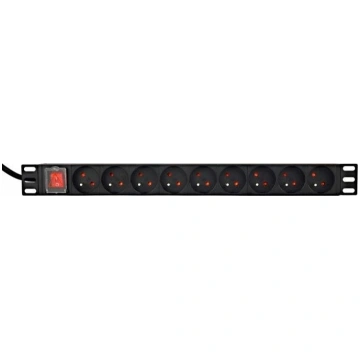 Rack power strip PDU 9xFR 1U 16A FR 2m ( EG PDU 9F