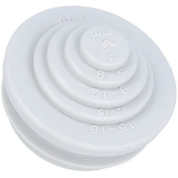 Grommet; elastomer thermoplastic TPE; grey; -35÷60