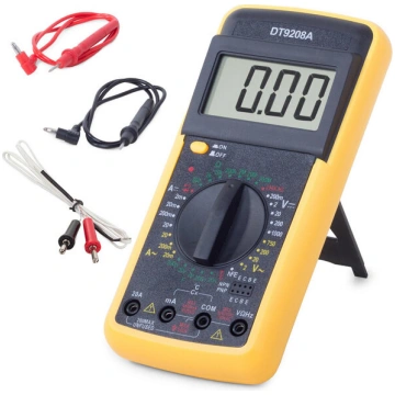 Digitālais LCD strāvas multimetrs dt9208a zonde Na
