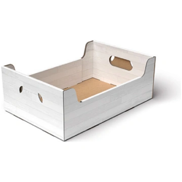White striped effect box Casolaro Hotellerie